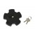 tankdop met slot ster zwart MB-T